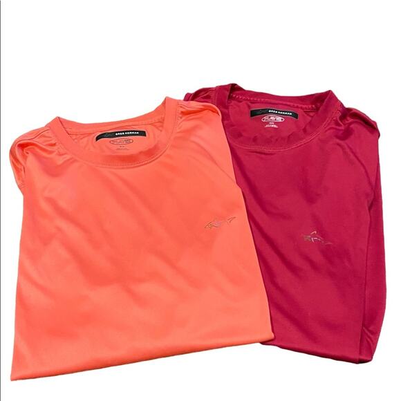 Greg Norman 2 Play Dri Mens Size Medium T Shirt Bundle 1 Coral,  1 Pink - Picture 1 of 9